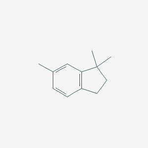 molecular formula C12H16 B076222 1H-Indene, 2,3-dihydro-1,1,6-trimethyl- CAS No. 14276-95-0