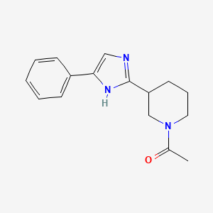 1-[3-(5-phenyl-1H-imidazol-2-yl)piperidin-1-yl]ethanone