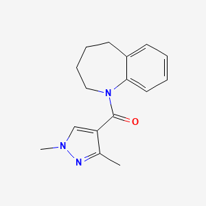 (1,3-Dimethylpyrazol-4-yl)-(2,3,4,5-tetrahydro-1-benzazepin-1-yl)methanone