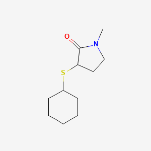 3-Cyclohexylsulfanyl-1-methylpyrrolidin-2-one