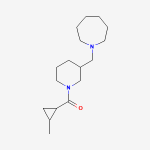 [3-(Azepan-1-ylmethyl)piperidin-1-yl]-(2-methylcyclopropyl)methanone