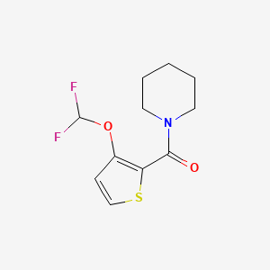 [3-(Difluoromethoxy)thiophen-2-yl]-piperidin-1-ylmethanone