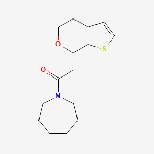 1-(azepan-1-yl)-2-(5,7-dihydro-4H-thieno[2,3-c]pyran-7-yl)ethanone