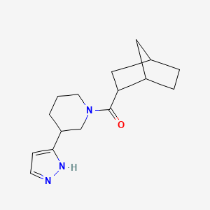 2-bicyclo[2.2.1]heptanyl-[3-(1H-pyrazol-5-yl)piperidin-1-yl]methanone