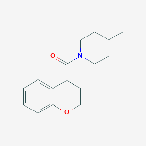 3,4-dihydro-2H-chromen-4-yl-(4-methylpiperidin-1-yl)methanone