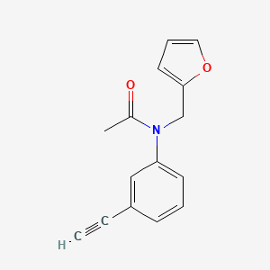 N-(3-ethynylphenyl)-N-(furan-2-ylmethyl)acetamide