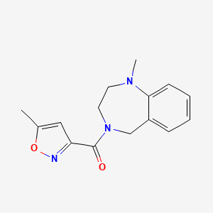 (1-methyl-3,5-dihydro-2H-1,4-benzodiazepin-4-yl)-(5-methyl-1,2-oxazol-3-yl)methanone