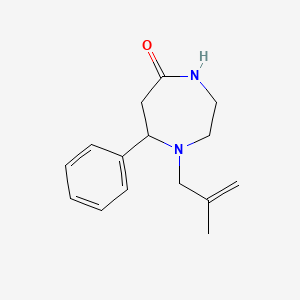 molecular formula C15H20N2O B7622516 1-(2-Methylprop-2-enyl)-7-phenyl-1,4-diazepan-5-one 