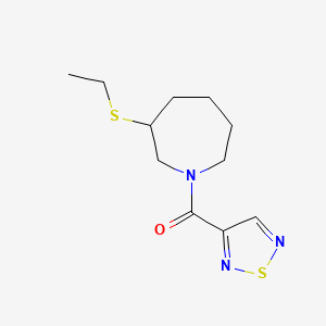 (3-Ethylsulfanylazepan-1-yl)-(1,2,5-thiadiazol-3-yl)methanone