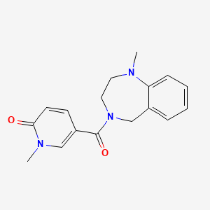 1-methyl-5-(1-methyl-3,5-dihydro-2H-1,4-benzodiazepine-4-carbonyl)pyridin-2-one