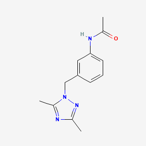 N-[3-[(3,5-dimethyl-1,2,4-triazol-1-yl)methyl]phenyl]acetamide