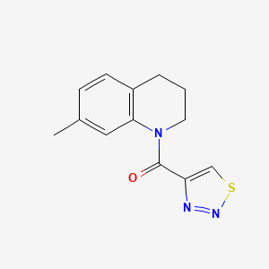 (7-methyl-3,4-dihydro-2H-quinolin-1-yl)-(thiadiazol-4-yl)methanone