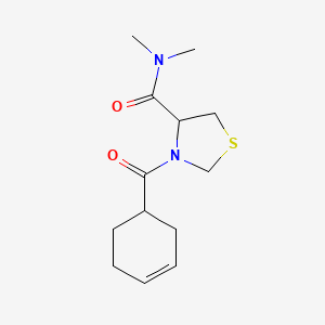 3-(cyclohex-3-ene-1-carbonyl)-N,N-dimethyl-1,3-thiazolidine-4-carboxamide