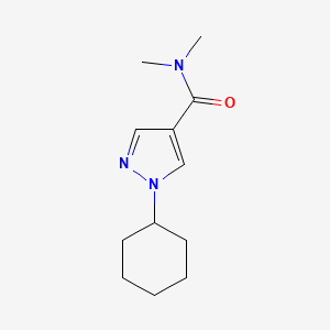 1-cyclohexyl-N,N-dimethylpyrazole-4-carboxamide