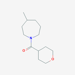 molecular formula C13H23NO2 B7622696 (4-Methylazepan-1-yl)-(oxan-4-yl)methanone 