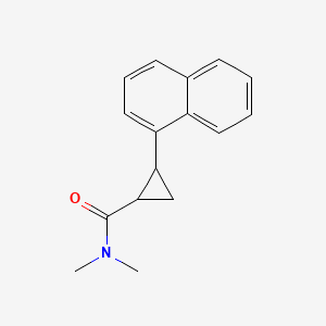 N,N-dimethyl-2-naphthalen-1-ylcyclopropane-1-carboxamide