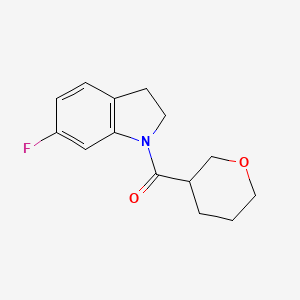 (6-Fluoro-2,3-dihydroindol-1-yl)-(oxan-3-yl)methanone