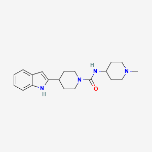 4-(1H-indol-2-yl)-N-(1-methylpiperidin-4-yl)piperidine-1-carboxamide