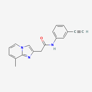 N-(3-ethynylphenyl)-2-(8-methylimidazo[1,2-a]pyridin-2-yl)acetamide