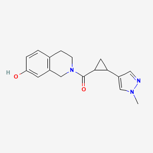 (7-hydroxy-3,4-dihydro-1H-isoquinolin-2-yl)-[2-(1-methylpyrazol-4-yl)cyclopropyl]methanone