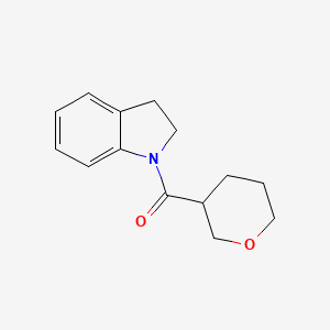 2,3-Dihydroindol-1-yl(oxan-3-yl)methanone