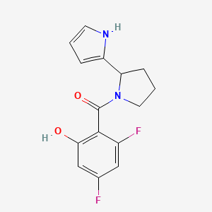 (2,4-difluoro-6-hydroxyphenyl)-[2-(1H-pyrrol-2-yl)pyrrolidin-1-yl]methanone