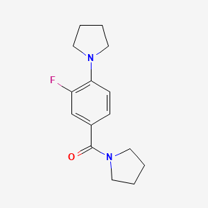 (3-Fluoro-4-pyrrolidin-1-ylphenyl)-pyrrolidin-1-ylmethanone