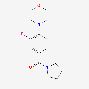 (3-Fluoro-4-morpholin-4-ylphenyl)-pyrrolidin-1-ylmethanone