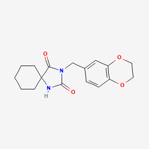 3-(2,3-Dihydro-1,4-benzodioxin-6-ylmethyl)-1,3-diazaspiro[4.5]decane-2,4-dione