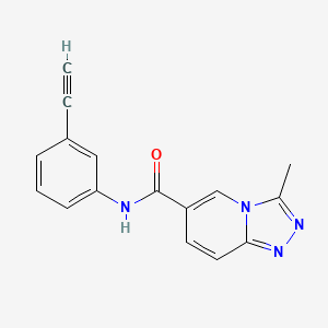 N-(3-ethynylphenyl)-3-methyl-[1,2,4]triazolo[4,3-a]pyridine-6-carboxamide