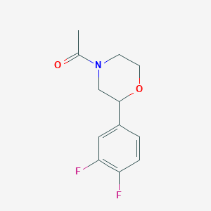 1-[2-(3,4-Difluorophenyl)morpholin-4-yl]ethanone