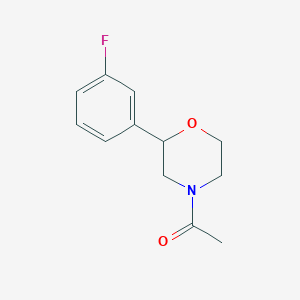 1-[2-(3-Fluorophenyl)morpholin-4-yl]ethanone