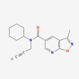 N-cyclohexyl-3-methyl-N-prop-2-ynyl-[1,2]oxazolo[5,4-b]pyridine-5-carboxamide