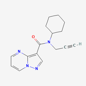 N-cyclohexyl-N-prop-2-ynylpyrazolo[1,5-a]pyrimidine-3-carboxamide