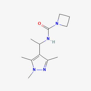 N-[1-(1,3,5-trimethylpyrazol-4-yl)ethyl]azetidine-1-carboxamide