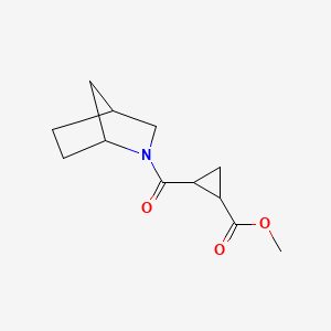 Methyl 2-(2-azabicyclo[2.2.1]heptane-2-carbonyl)cyclopropane-1-carboxylate