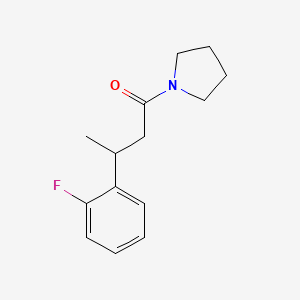 3-(2-Fluorophenyl)-1-pyrrolidin-1-ylbutan-1-one