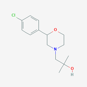 1-[2-(4-Chlorophenyl)morpholin-4-yl]-2-methylpropan-2-ol