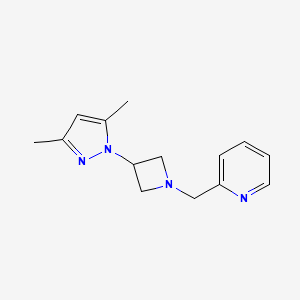 2-[[3-(3,5-Dimethylpyrazol-1-yl)azetidin-1-yl]methyl]pyridine