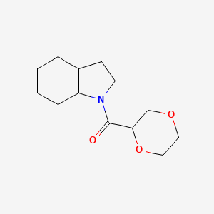 2,3,3a,4,5,6,7,7a-Octahydroindol-1-yl(1,4-dioxan-2-yl)methanone