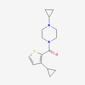 (4-Cyclopropylpiperazin-1-yl)-(3-cyclopropylthiophen-2-yl)methanone