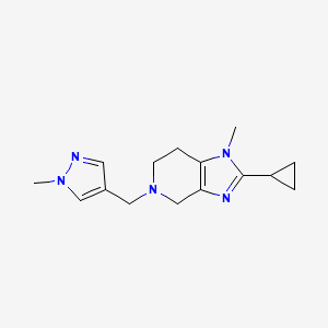 2-cyclopropyl-1-methyl-5-[(1-methylpyrazol-4-yl)methyl]-6,7-dihydro-4H-imidazo[4,5-c]pyridine