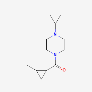 molecular formula C12H20N2O B7623080 (4-Cyclopropylpiperazin-1-yl)-(2-methylcyclopropyl)methanone 