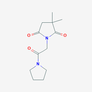 3,3-Dimethyl-1-(2-oxo-2-pyrrolidin-1-ylethyl)pyrrolidine-2,5-dione