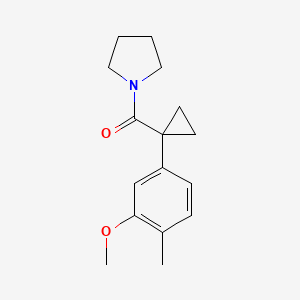 [1-(3-Methoxy-4-methylphenyl)cyclopropyl]-pyrrolidin-1-ylmethanone