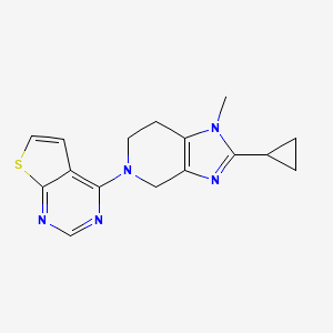 4-(2-cyclopropyl-1-methyl-6,7-dihydro-4H-imidazo[4,5-c]pyridin-5-yl)thieno[2,3-d]pyrimidine