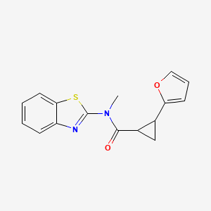 N-(1,3-benzothiazol-2-yl)-2-(furan-2-yl)-N-methylcyclopropane-1-carboxamide