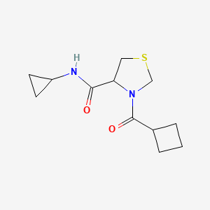 3-(cyclobutanecarbonyl)-N-cyclopropyl-1,3-thiazolidine-4-carboxamide