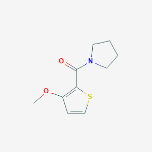 molecular formula C10H13NO2S B7623159 (3-Methoxythiophen-2-yl)-pyrrolidin-1-ylmethanone 