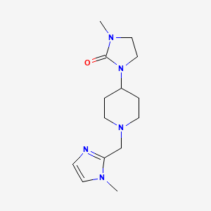 1-Methyl-3-[1-[(1-methylimidazol-2-yl)methyl]piperidin-4-yl]imidazolidin-2-one